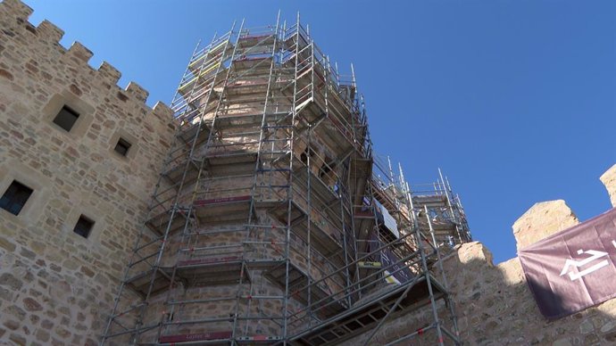 Obras en el parador de Sigüenza (Guadalajara) .