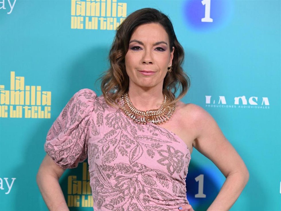 Silvia Taulés durante la fiesta de presentación de La familia de la tele