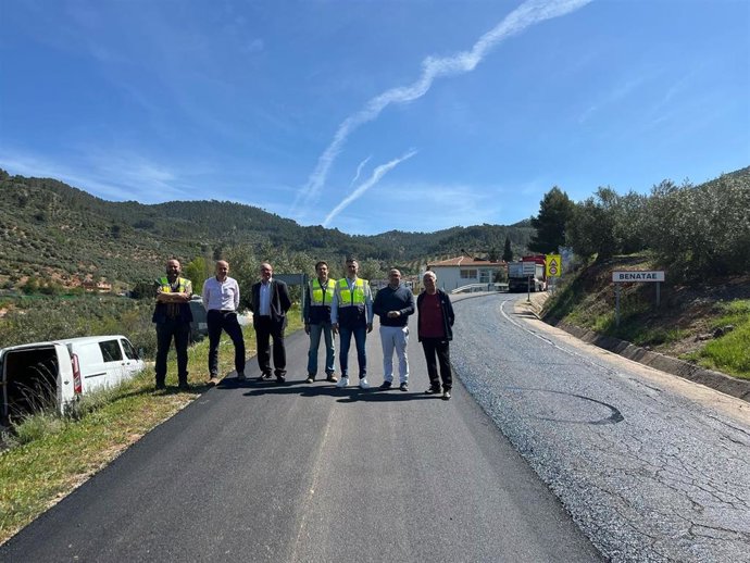 Visita a las obras en la carretera JA-9113.