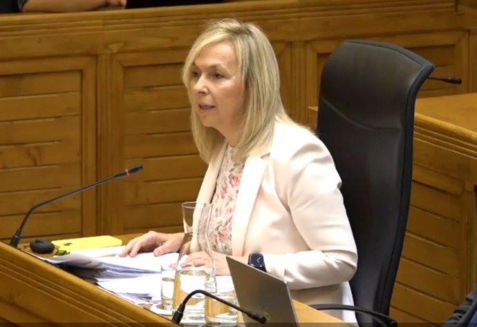 Intervención del portavoz de Vox en Gijón, Sara Álvarez Rouco, en el Pleno Municipal gijonés.