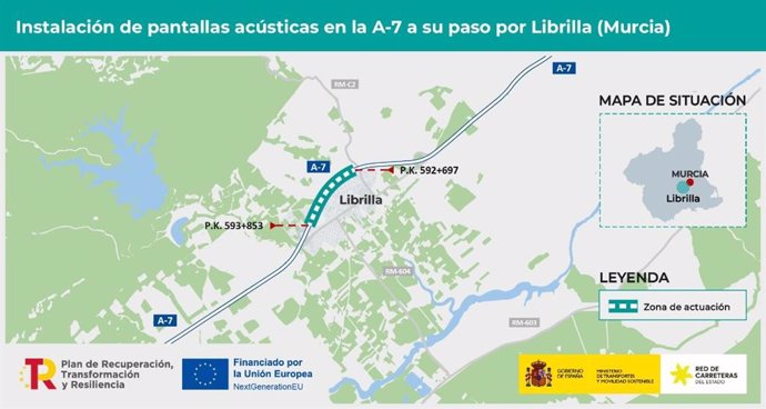 Mapa que muestra la ubicación de las actuaciones)
