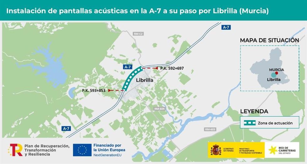 Mapa que muestra la ubicación de las actuaciones)