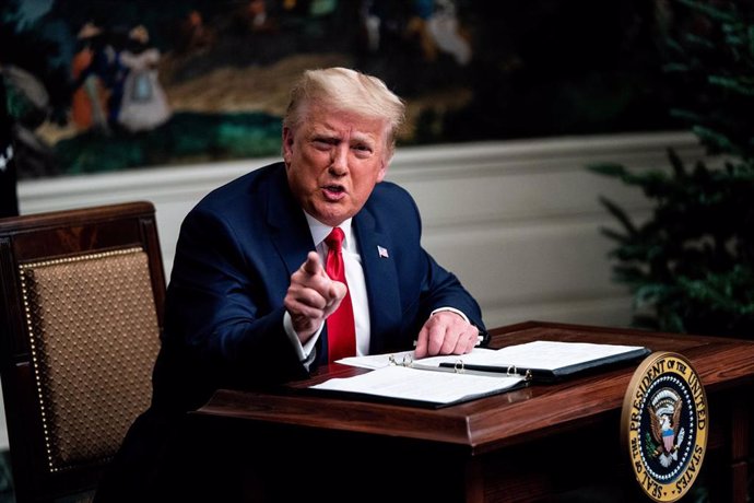 Archivo - El presidente de EEUU, Donald Trump, en una foto de archivo de su primer mandato. .