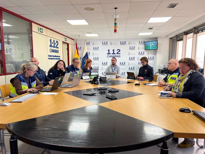Reunión de seguimiento de la borrasca 'Olivier' en Canarias