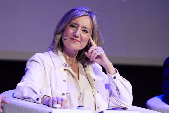 Archivo - La presidenta de UPN, Cristina Ibarrola.