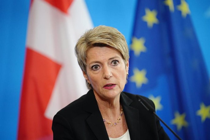 Archivo - Karin Keller-Sutter, presidenta de Suiza