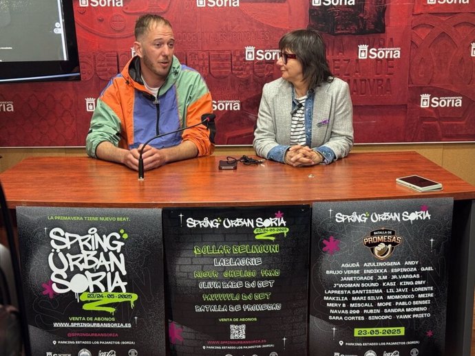 Eduardo Verde y Gloria Gonzalo presentan el  Festival de Spring Urban Soria.