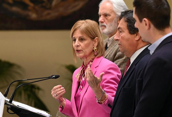 Archivo - La alcaldesa de Jerez de la Frontera, María José García-Pelayo, en rueda de prensa.