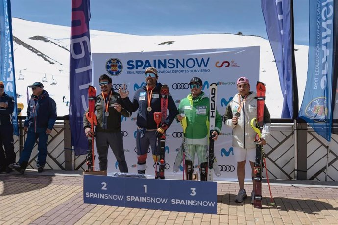 Imagen de uno de los podios del Campeonato de España de Esquí Alpino 2025