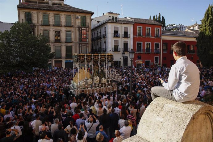 Archivo - Semana Santa de Granada en 2019