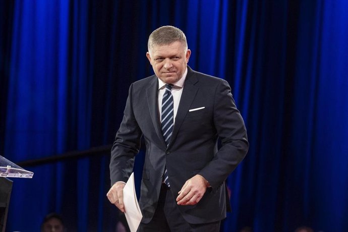 Archivo - El primer ministro eslovaco, Robert Fico, en la Conferencia Política de Acción Conservadora (CPAC)  