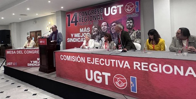 El secretario general de la Unión General de Trabajadores (UGT), Pepe Álvarez, en el 14 Congreso Regional de UGT.