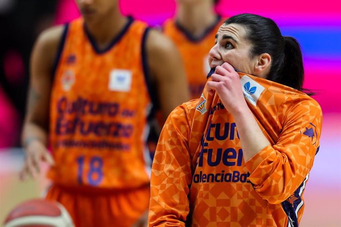 Archivo - Leticia Romero, jugadora del Valencia Basket.