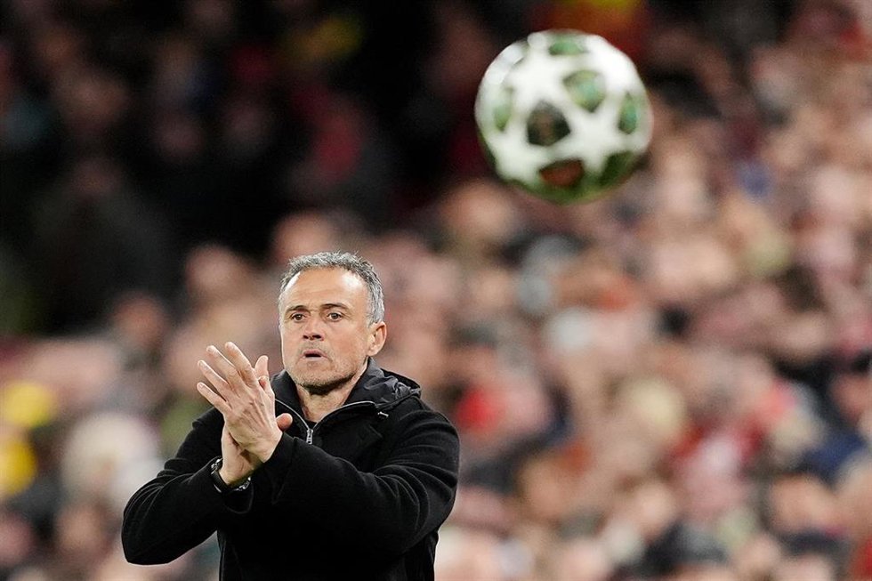 Luis Enrique Martínez, entrenador del Paris Saint-Germain.
