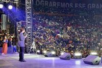 Ayuso pide a los ecuatorianos no "retroceder ahora" en un acto de apoyo a Noboa: "Decimos no a la dictadura y opresión"