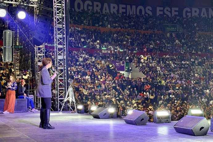 A Presidente da Comunidade de Madri, Isabel Díaz Ayuso, apoiou hoje o candidato  Presidncia da República do Equador, Daniel Noboa, durante um evento de campanha realizado no Coliseo General Rumiñahui.