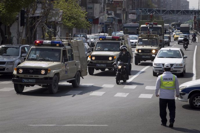 Archivo - Arquivo - Polícia no Irã (arquivo)