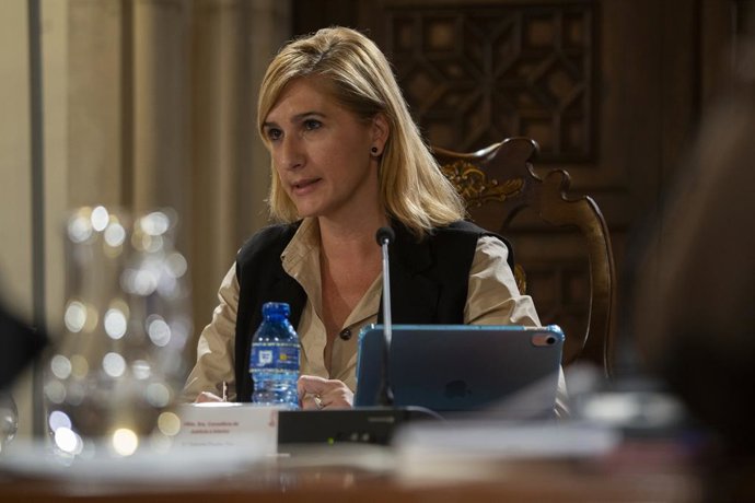 Archivo - Arxiu - L'exconsellera de Justícia i Interior, Salomé Pradas en imatge d'arxiu