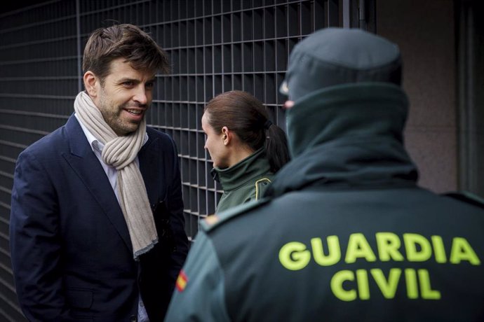 El exfutbolista del FC Barcelona y empresario Gerard Piqué llega a declarar al Juzgado de Primera Instancia e Instrucción Número 4 de Majadahonda, a 14 de marzo de 2025, en Majadahonda, Madrid (España). 