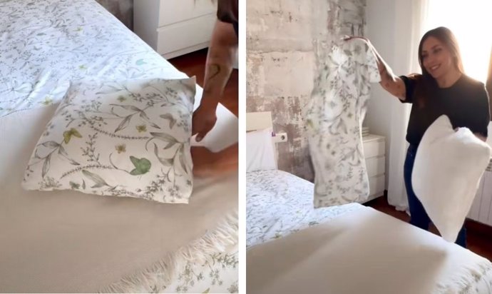 Cómo colocar bien una funda de cojín grande en un relleno pequeño: el truco definitivo para que quede perfecta