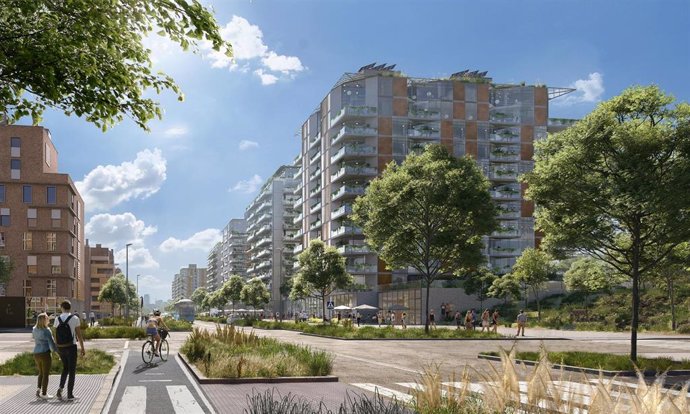 Imagen de cómo será Las Tablas Oeste en Madrid Nuevo Norte