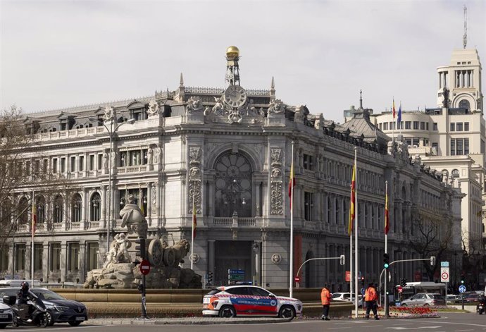 Fachada del Banco de España, a 1 de abril de 2025, en Madrid (España).