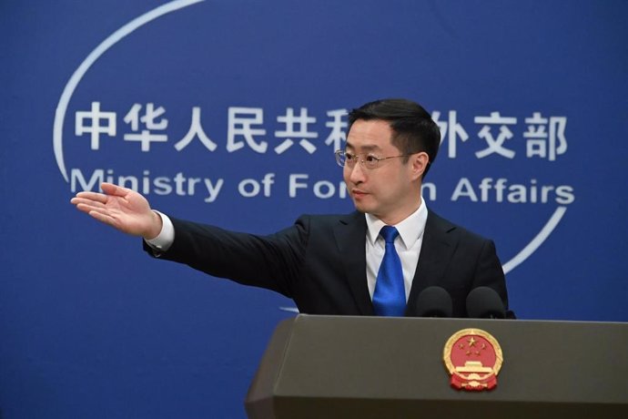 Archivo - Lin Jian, portavoz de Exteriores de China.