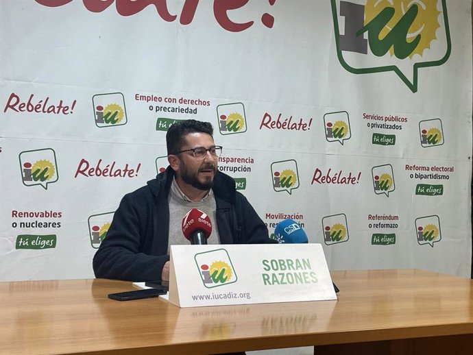 Archivo - Jorge Rodríguez, coordinador provincial de IU en Cádiz.