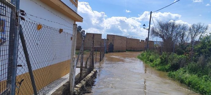 Imagen de una de las inundaciones sufridas en el municipio tras los temporales de febrero y marzo.
