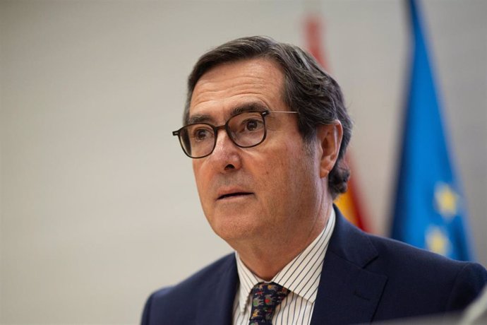 El presidente de la CEOE, Antonio Garamendi. 