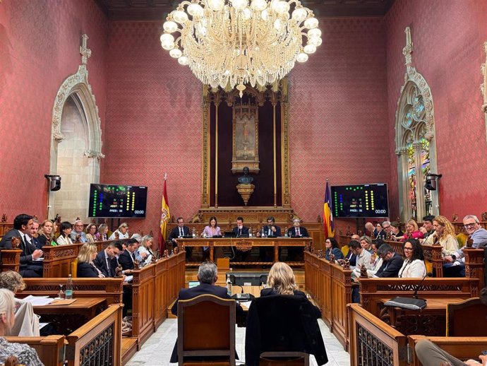 Momento del pleno del Consell de Mallorca.