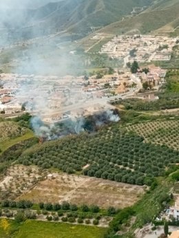 Incendio en Arboleas (Almería).