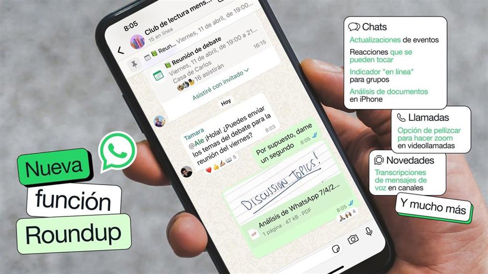 Novedades de WhatsApp