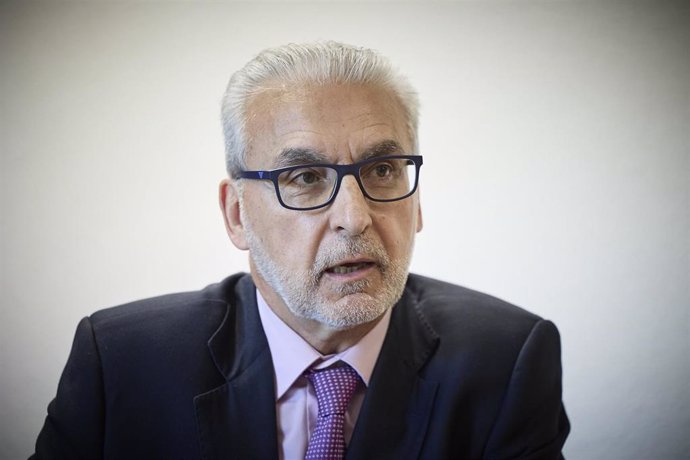 Archivo - El presidente del Consejo de Seguridad Nuclear (CSN), Juan Carlos Lentijo, durante una entrevista para Europa Press, a 11 de julio de 2024, en Madrid (España). 