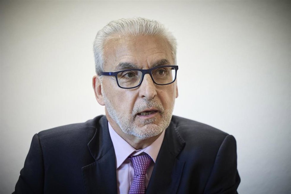 Archivo - El presidente del Consejo de Seguridad Nuclear (CSN), Juan Carlos Lentijo, durante una entrevista para Europa Press, a 11 de julio de 2024, en Madrid (España).