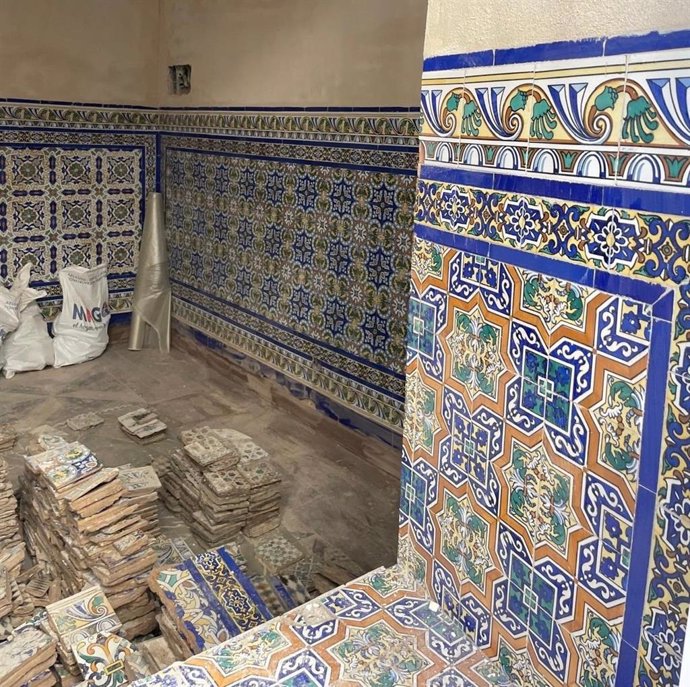 Cerámicas de la antigua casa de José Gestoso