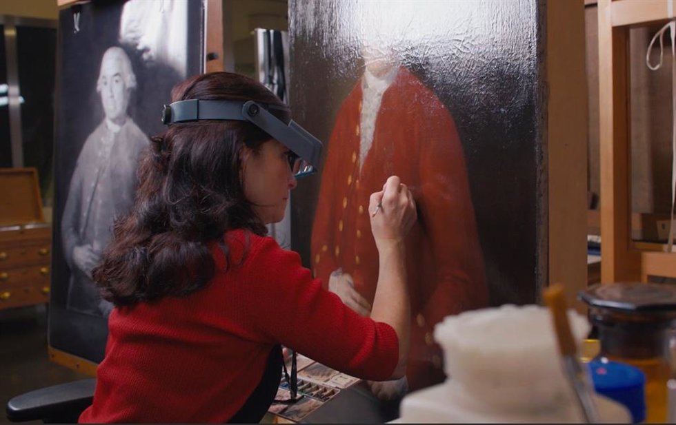Archivo - La restauración ha verificado que una medalla que aparecía pintada sobre el pecho del retratado fue añadida por un pintor posterior a Goya.