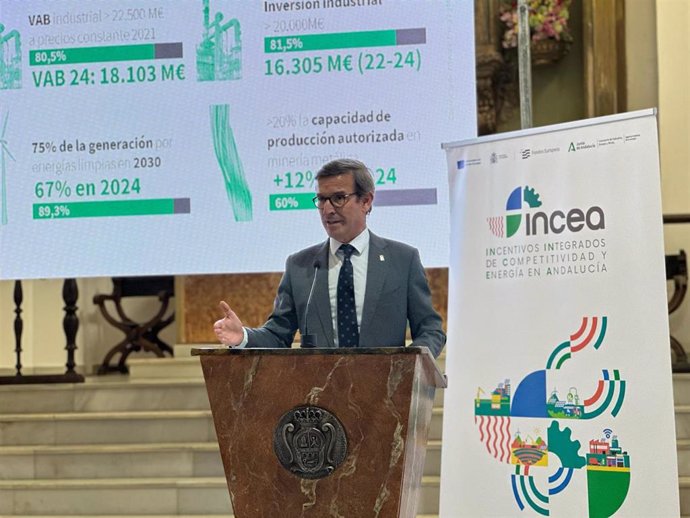 Jorge Paradela presenta los incentivos para el sector industrial.