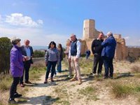 La directora general de Patrimonio Cultural visita la restauración del Conjunto Fortificado Islámico de Calatayud