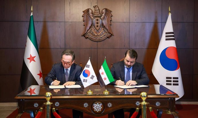 Los ministros de Exteriores de Siria y Corea del Sur firman una declaración para el establecimiento de relaciones diplomáticas