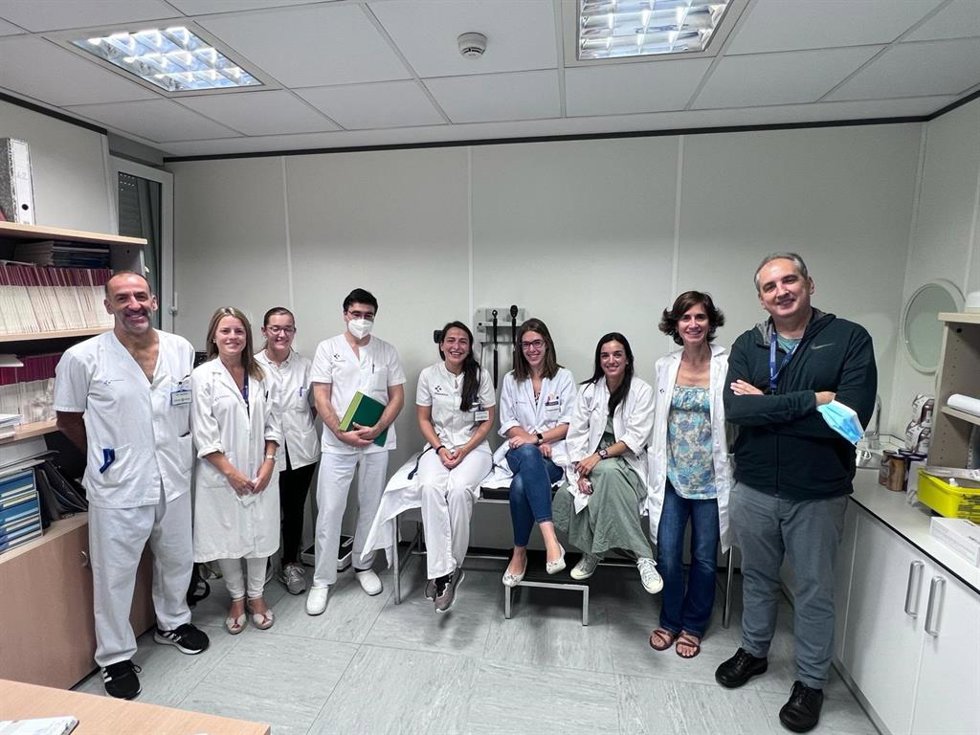 Profesionales de la Unidad de Trastornos del Movimiento del Hospital de Cruces (Bizkaia)