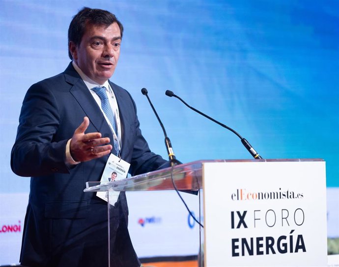 Archivo - Agustín Escobar en una intervención como CEO de Siemens España el pasado mes de septiembre