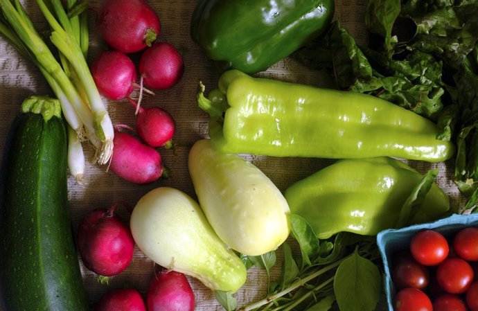 Archivo - Selección de verduras frescas