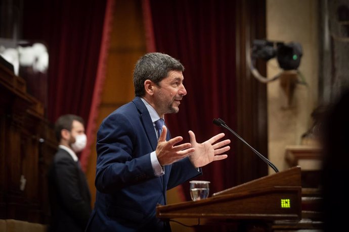 Archivo - El diputat de Junts Joan Canadell en un ple