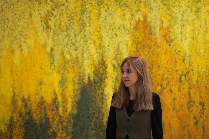 La nueva directora del Institut Valencià d’Art Modern (IVAM), Blanca de la Torre, durante una entrevista para Europa Press. 