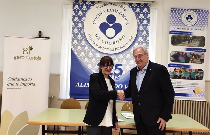 Cocina Económica y Gerontorioja colaborarán para facilitar acceso a residencias a personas mayores vulnerables