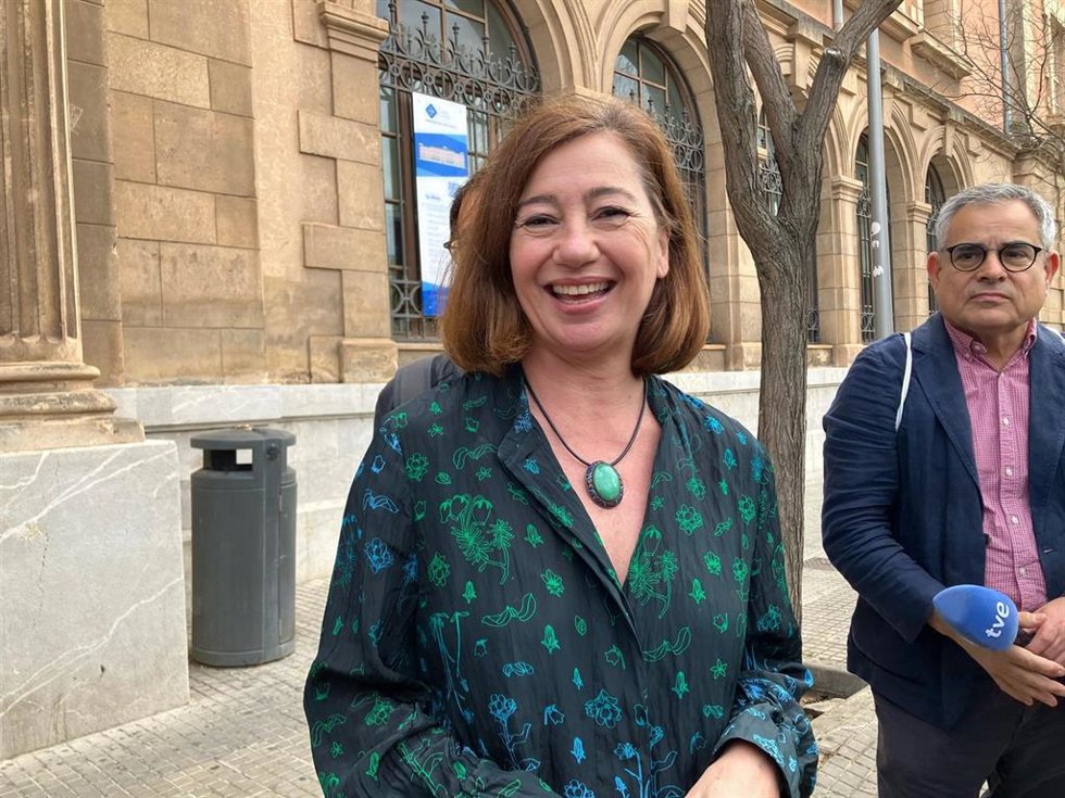 La secretaria general del PSIB-PSOE, Francina Armengol, este viernes en Palma.