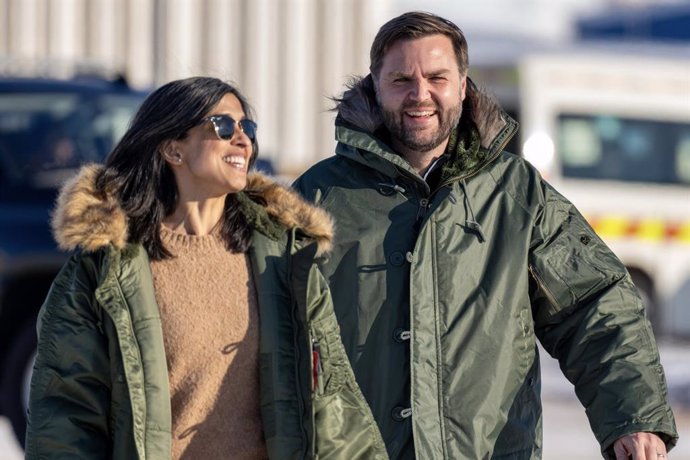 El vicepresident dels EUA, J.D. Vance i la seva dona, Usha Vance 