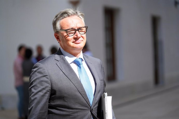 El portavoz del Grupo Parlamentario Vox en Andalucía, Manuel Gavira, en una imagen de archivo. 