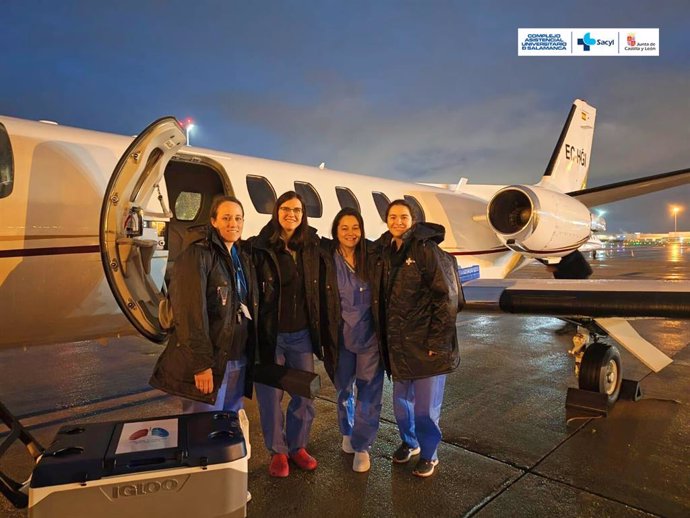 Equipo para el transporte de pulmones y su trasplante.